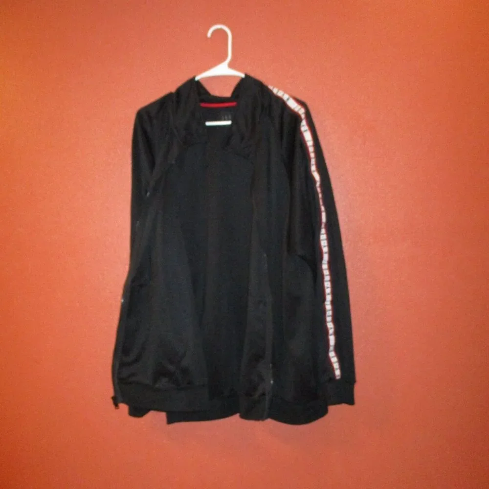 Jordan Track Suit Y2K Men XX Large Black White Pocket Pants Jacket Track Suit